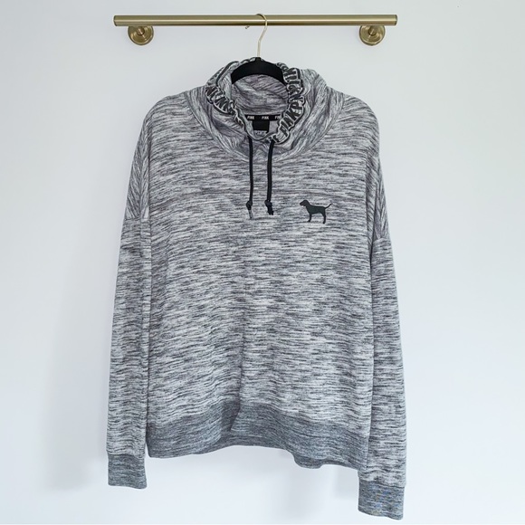 VS PINK Cowl Neck Sweatshirt - Picture 1 of 6